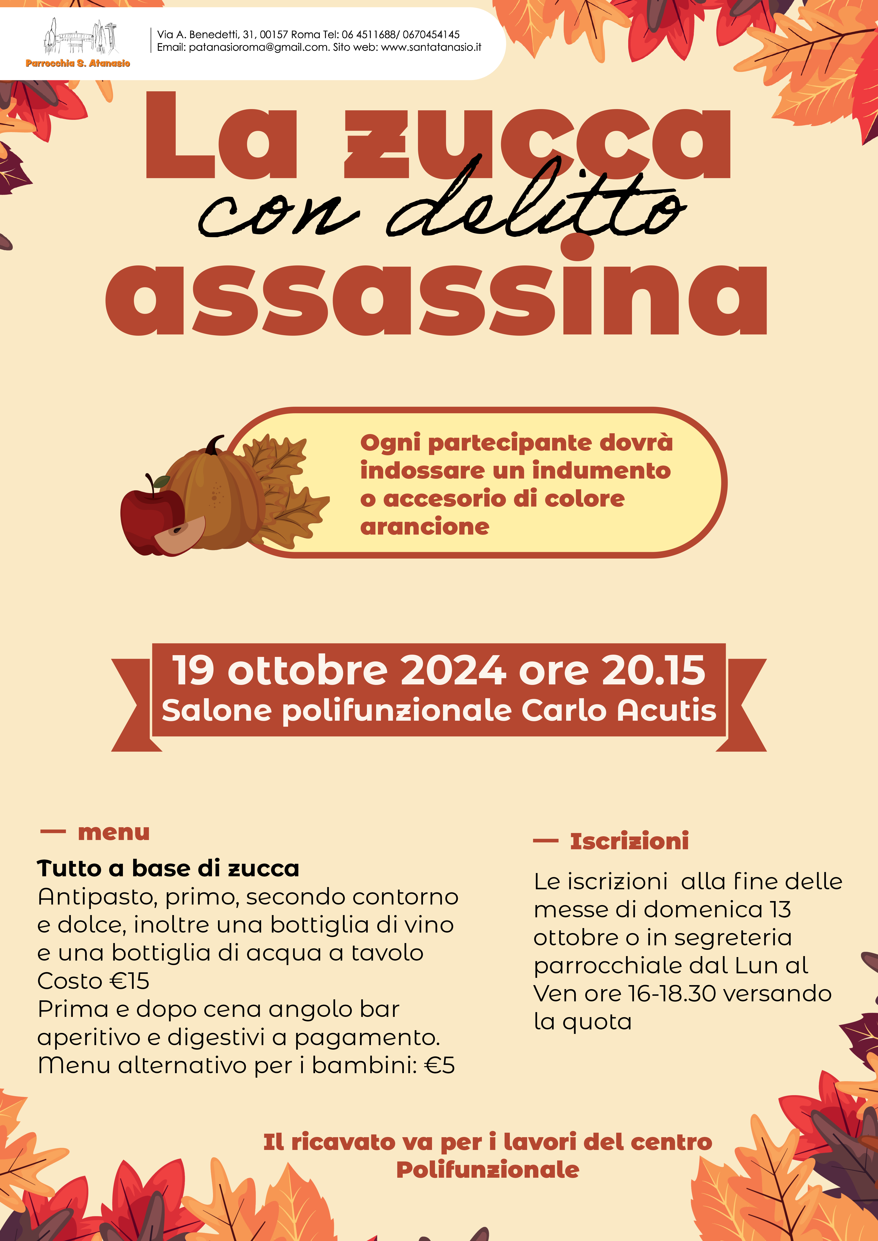 La Zucca Assassina con delitto – 19 ottobre 2024